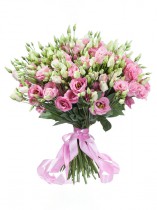 Букет 21 розовая эустома